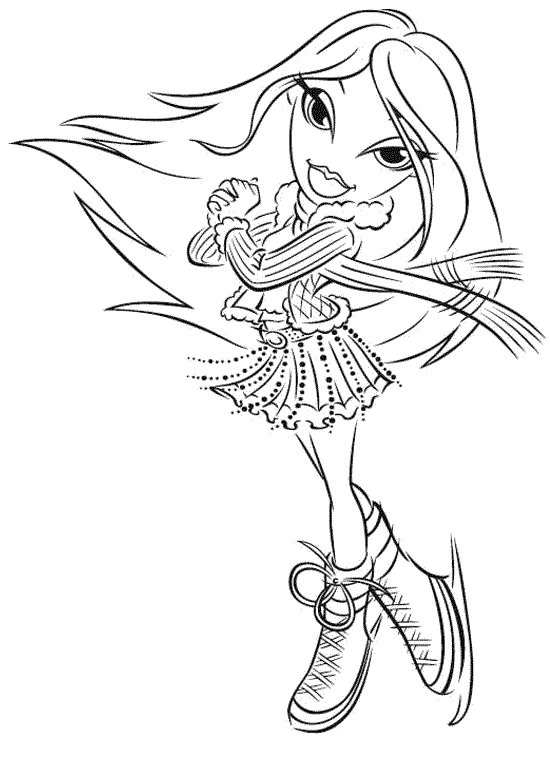 632 Cute Cloe Bratz Coloring Pages with disney character
