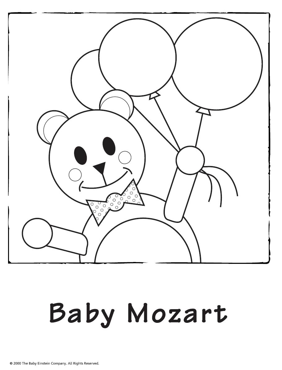 Baby Einstein Mozart Coloring Pages Free Printable Coloring Pages For