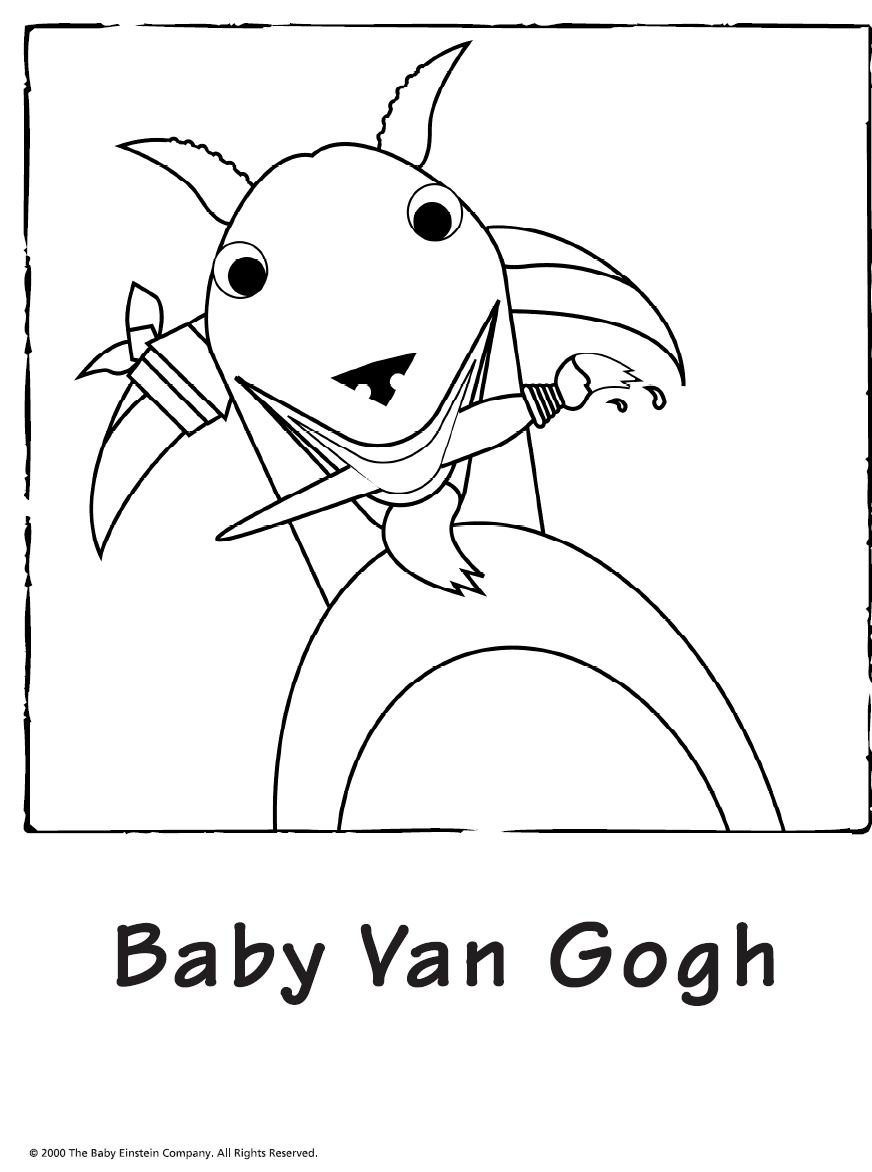Baby Einstein Van Gogh Coloring Pages Free Printable Coloring Pages For