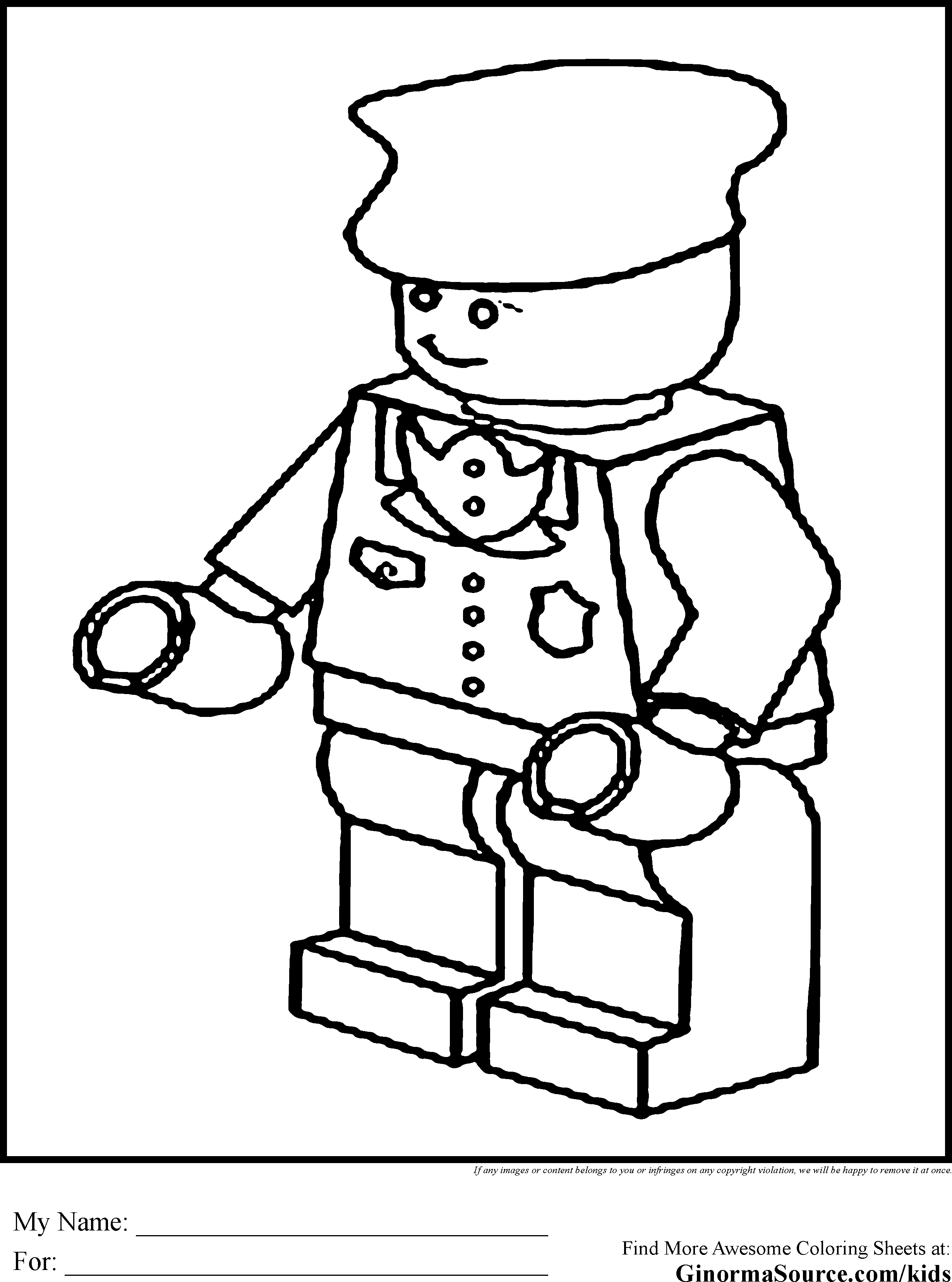 p g lego coloring pages - photo #19