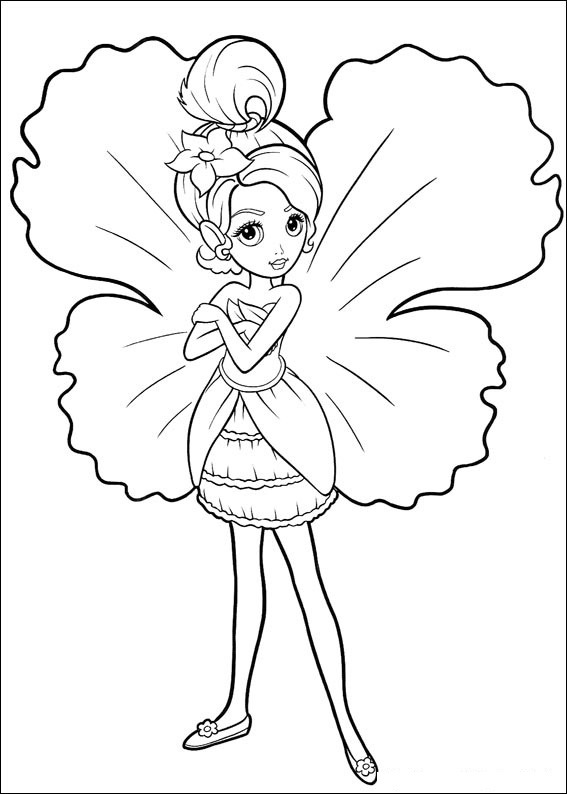 fairy princess coloring pages - photo #9