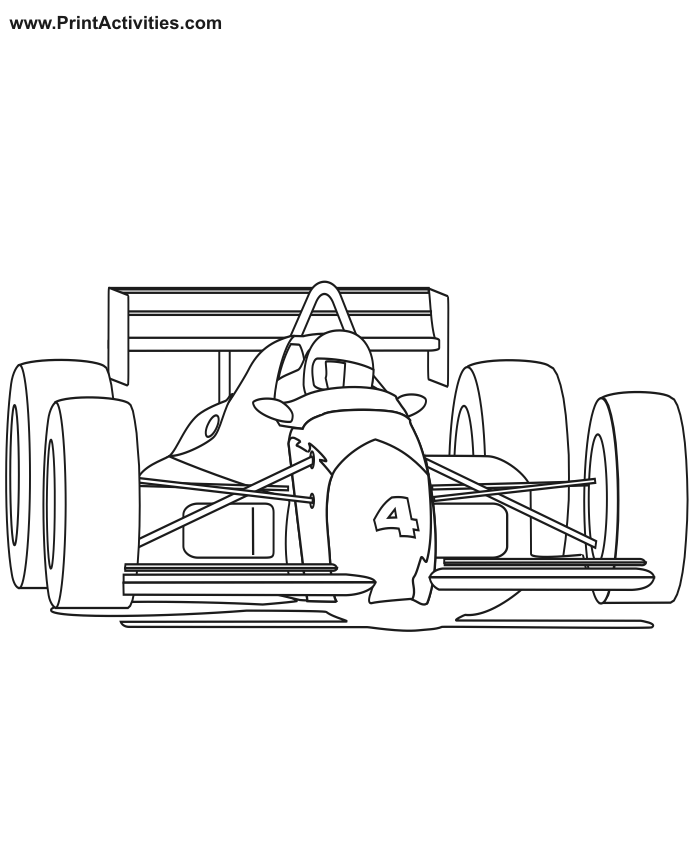 f1 coloring pages - photo #40