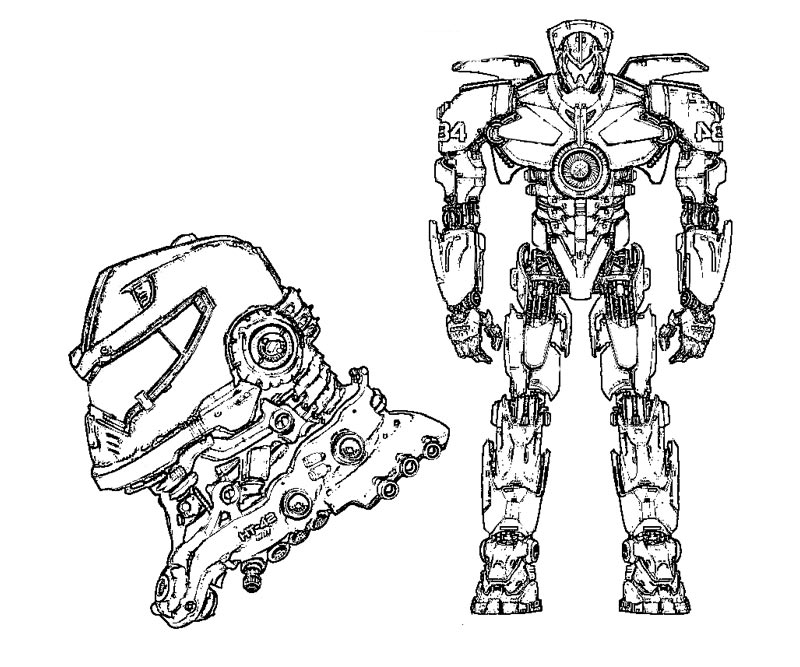 pacific rim gypsy danger coloring pages - photo #6