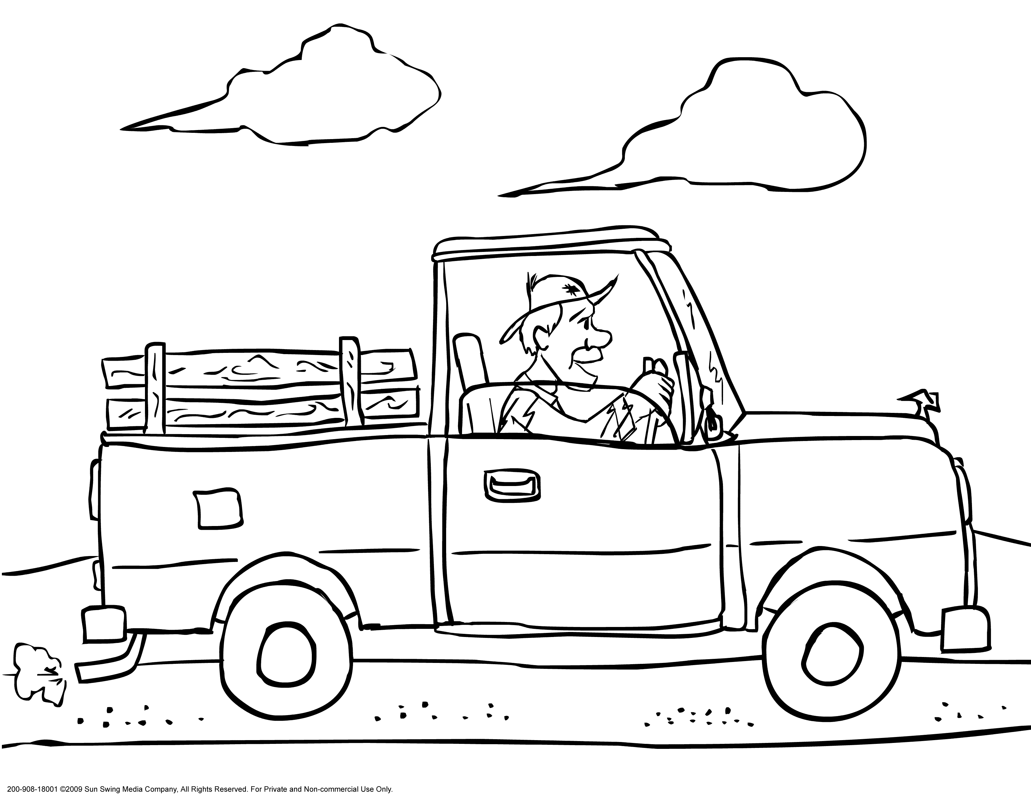 old classic trucks coloring pages - photo #34
