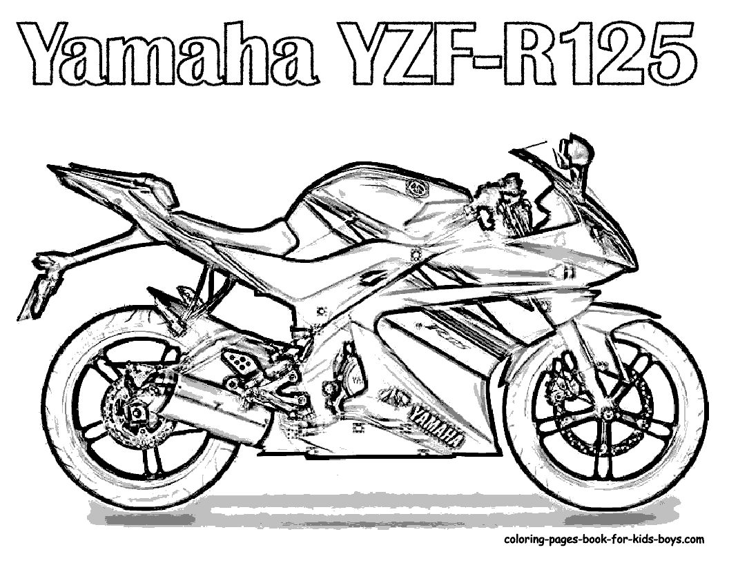 free motorcycle coloring page letscoloringpages com yamaha