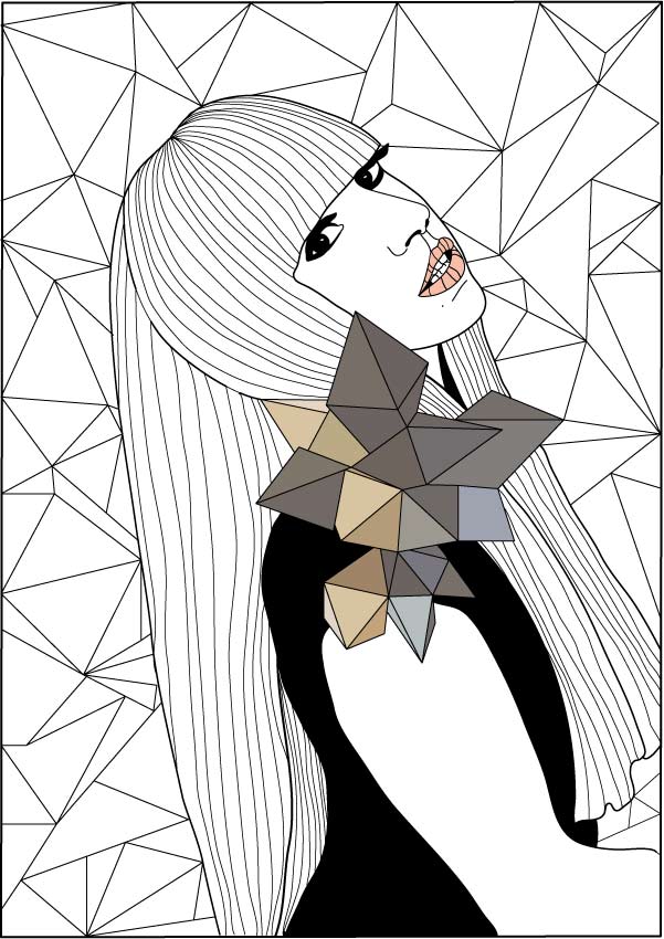 Lady Gaga Coloring Pages - best coloring page - Lady Gaga drawing Free