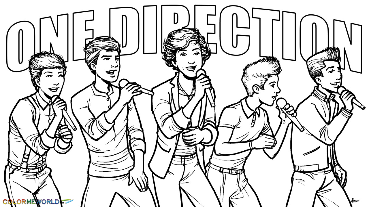 m one direction coloring pages - photo #2