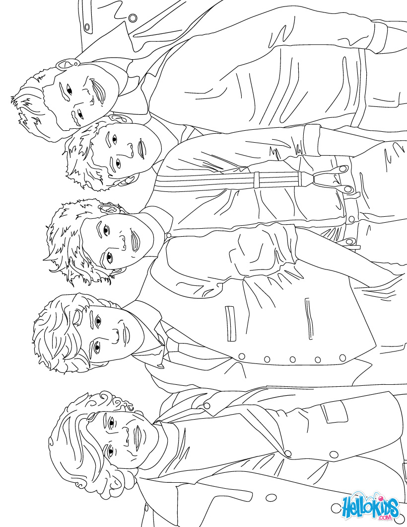 m one direction coloring pages - photo #39
