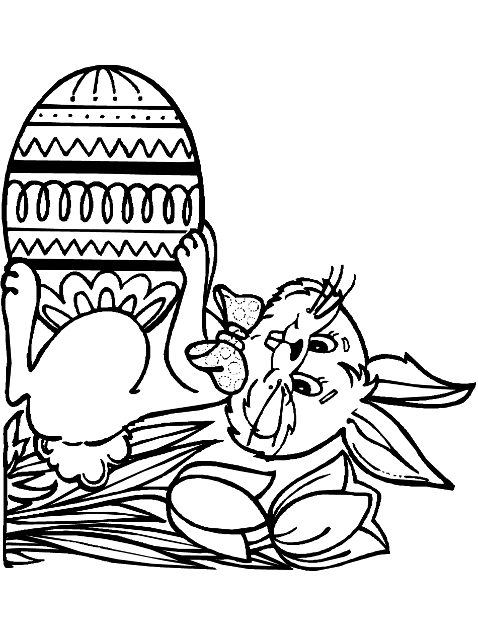 easter bunny coloring pages games for girls - photo #39