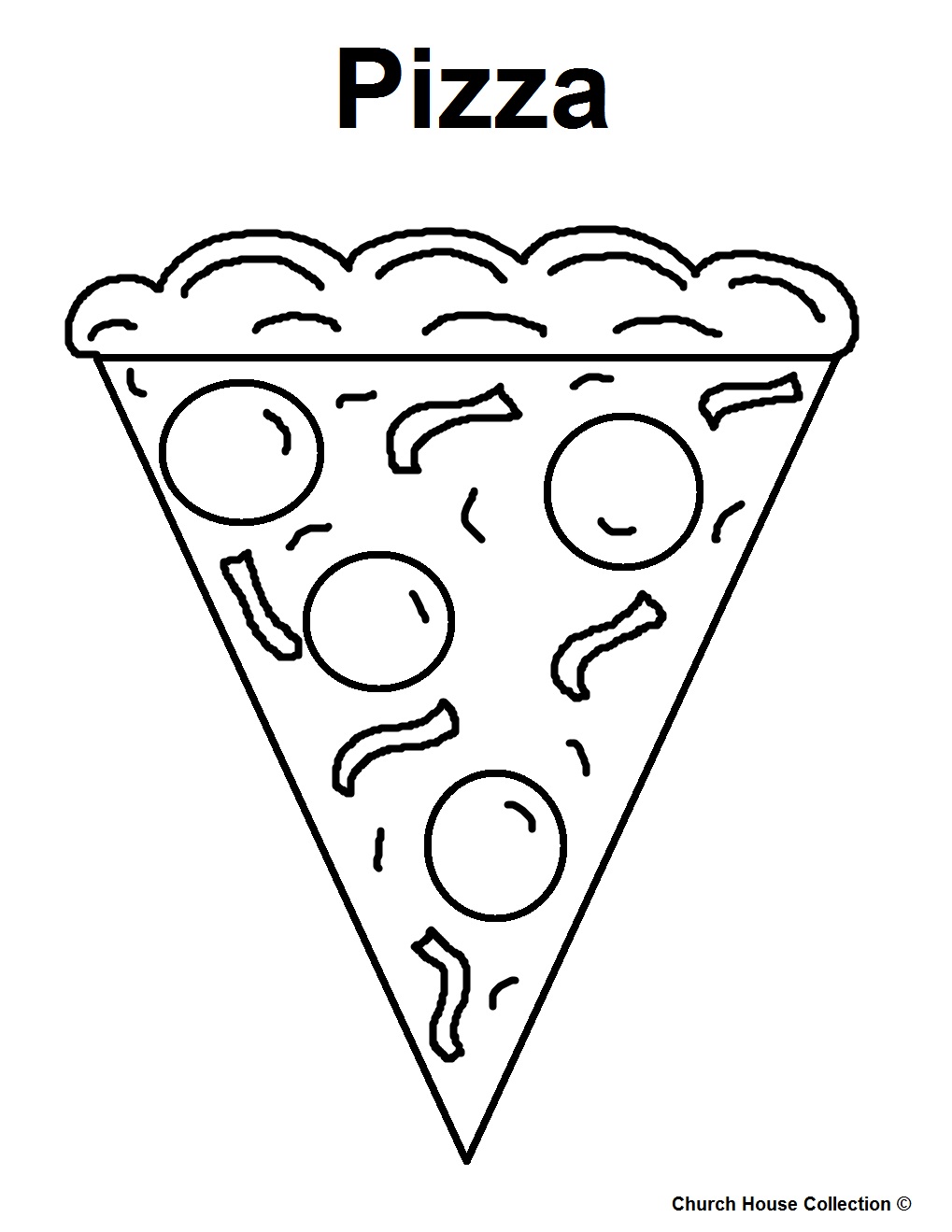 pizza coloring pages free - photo #26
