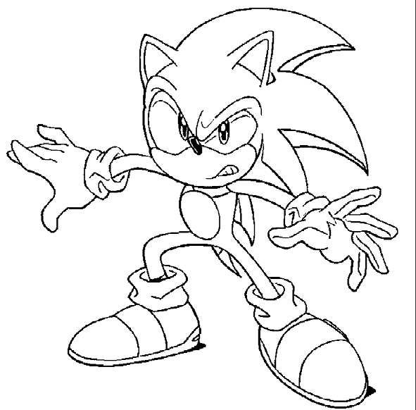 yellow sonic printable coloring pages - photo #14