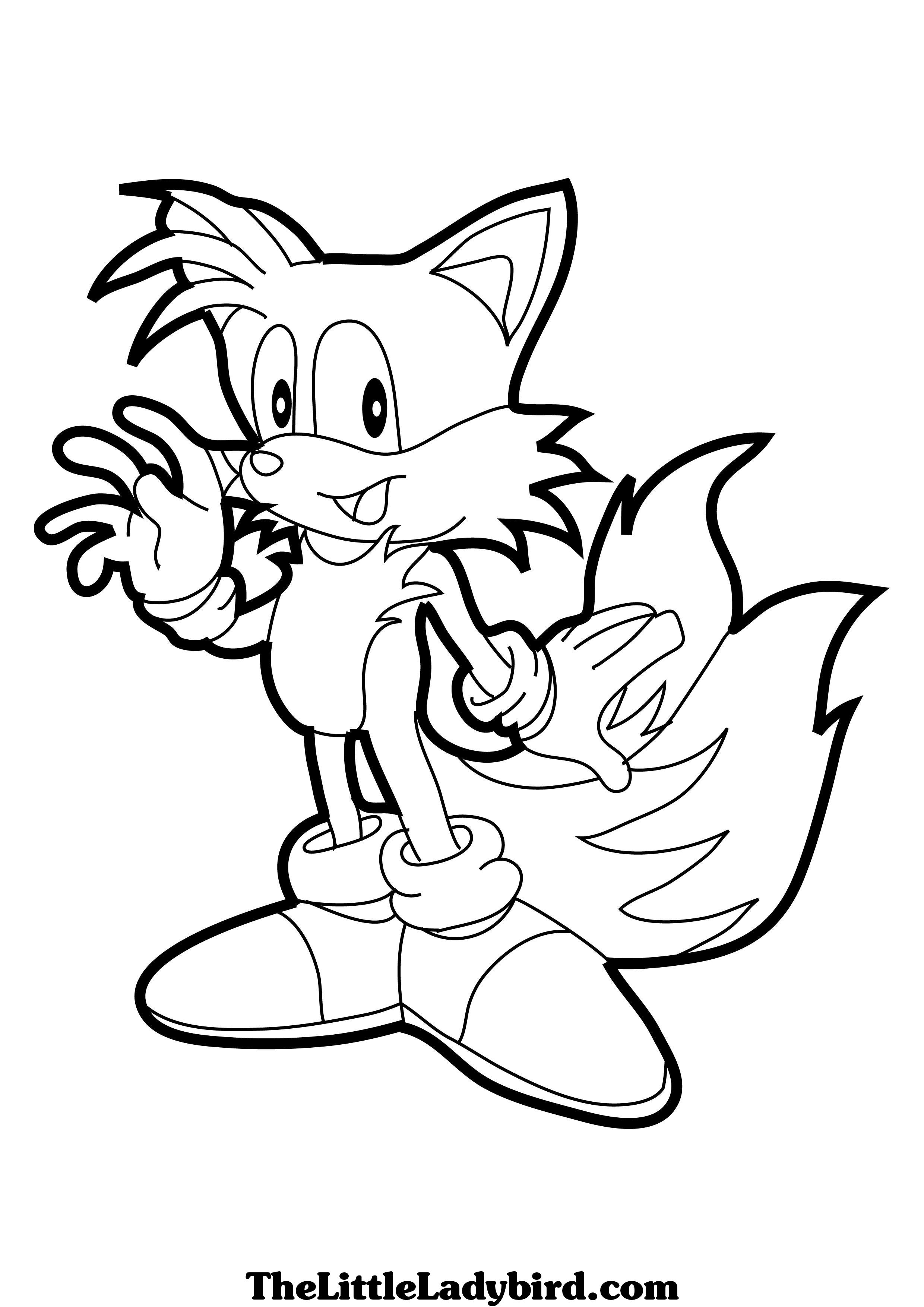 Free Sonic Color Pages Coloring Sketch Coloring Page