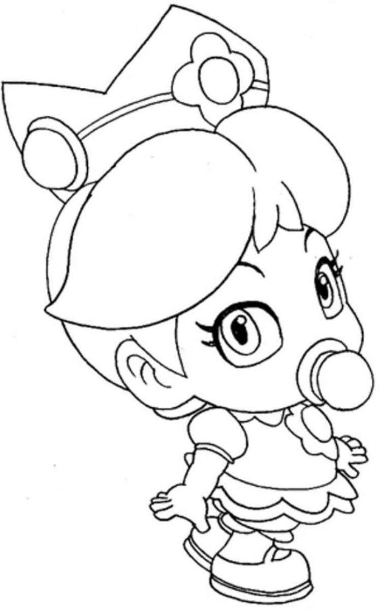 daisy mario coloring pages - photo #50