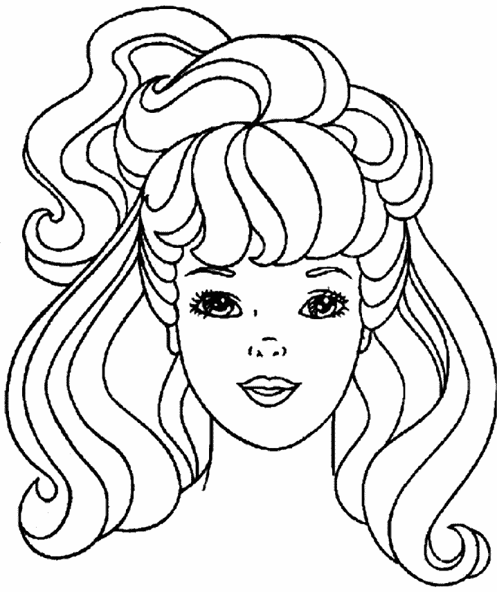hairstyles coloring pages - photo #9