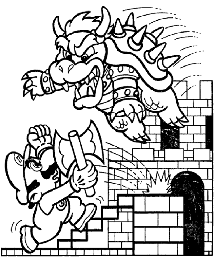 coloring pages mario games - photo #3