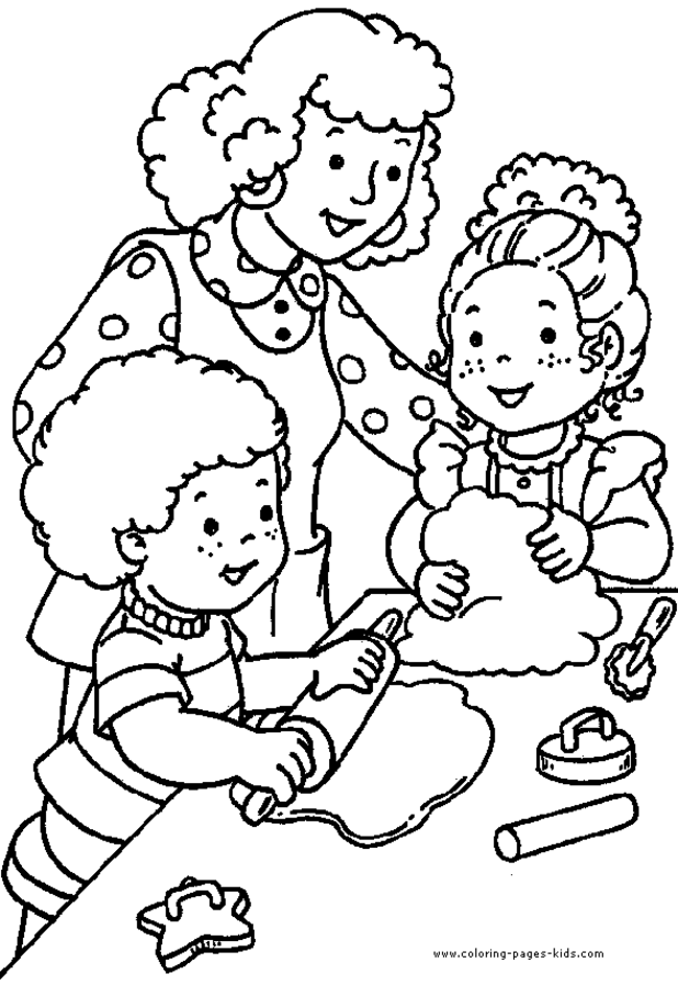 pages family for coloring pages - photo #24