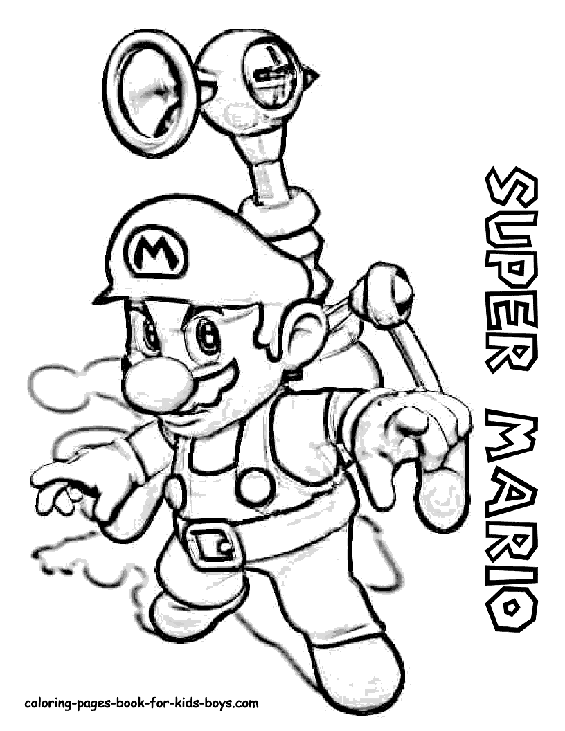 coloring pages mario games - photo #10