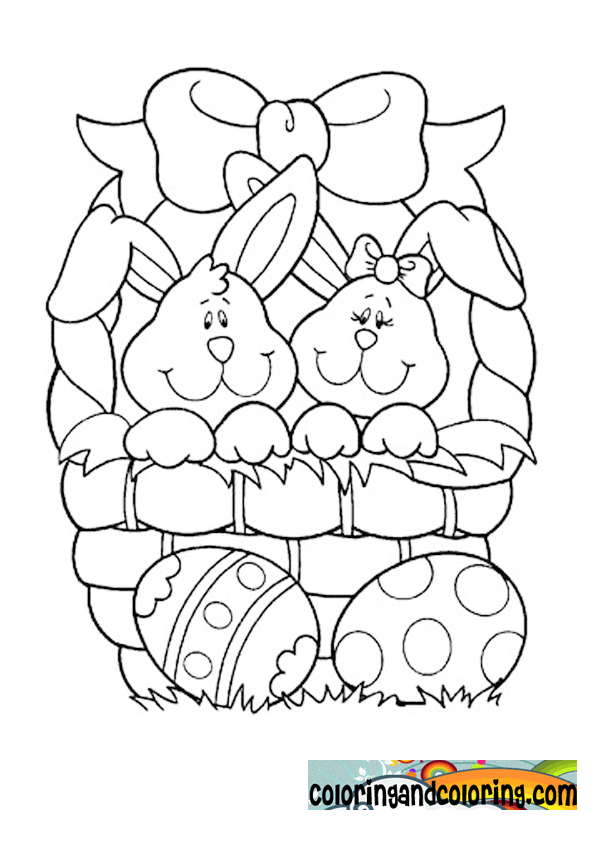 easter bunny head coloring pages - photo #3