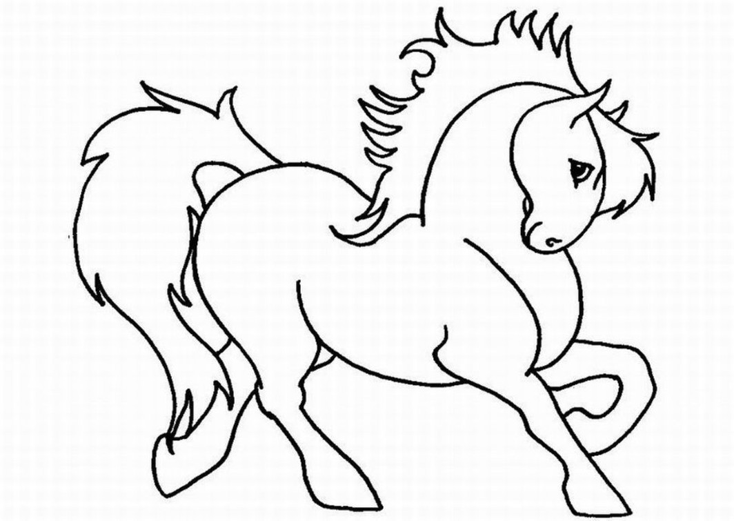 Horse Coloring pages for Girls Free Printable Coloring Pages For Kids