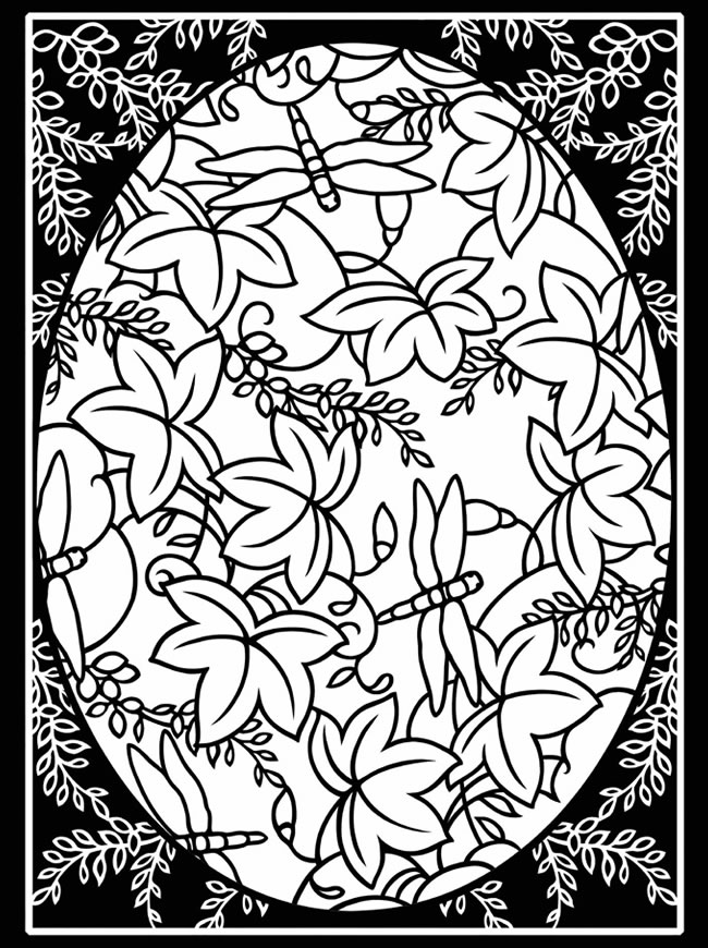 Adult easter coloring pages
