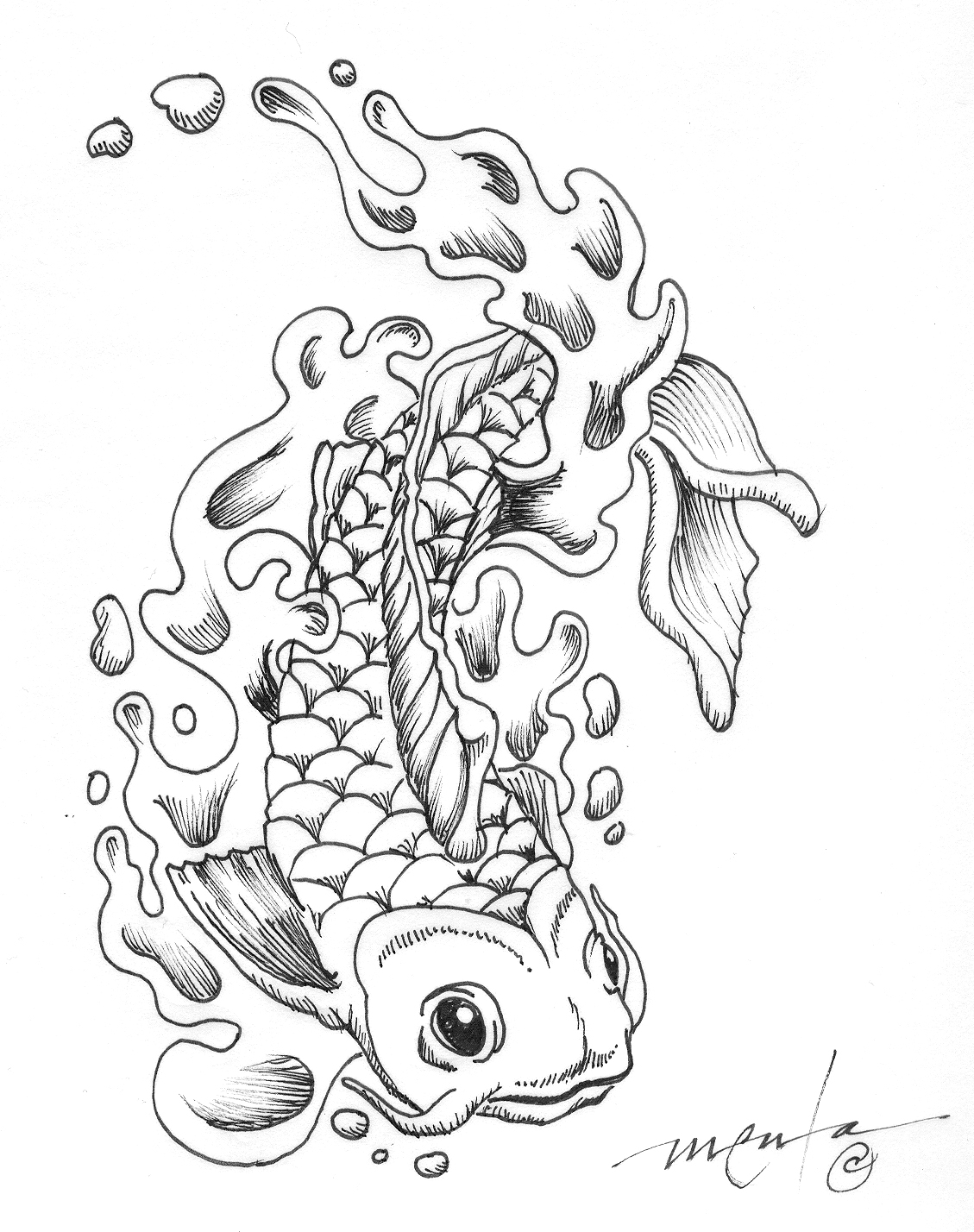 Japanese Dragon Tattoo coloring pages Free Printable