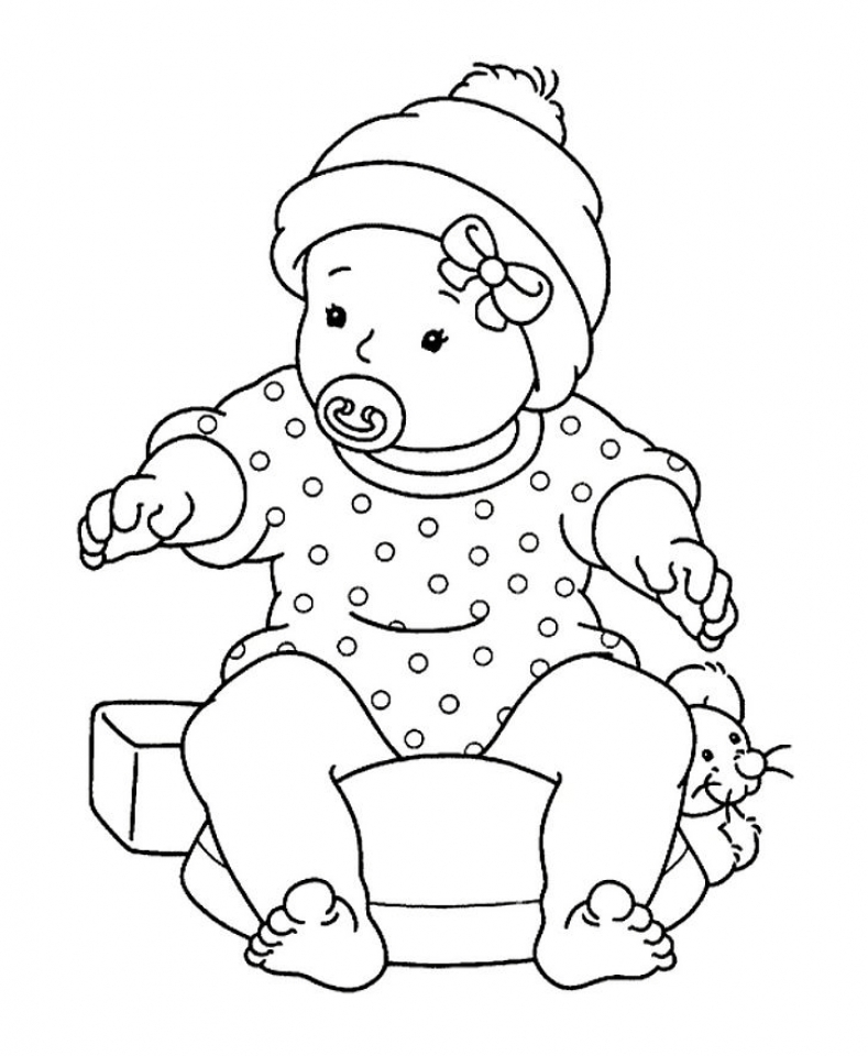250 Cute Little Kid Coloring Pages for Kindergarten