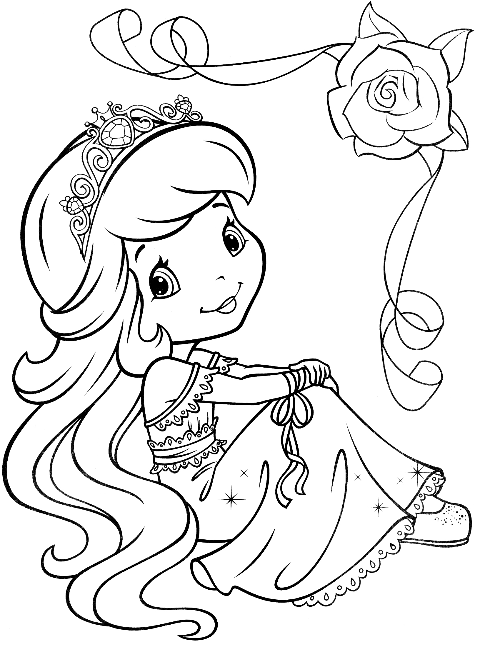 strawberry shortcake friends coloring pages - photo #17