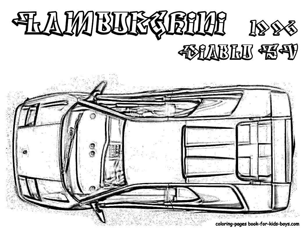 Lamborghini Coloring Pages | Coloring pages of CARS | #17 Free