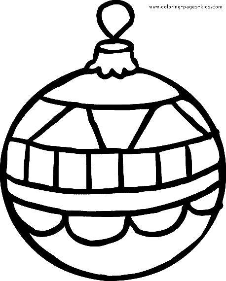 christmas ornament coloring pages - photo #14