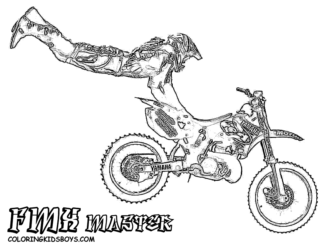 Dirt Bike Coloring Pages | Coloring pages for Boys | #3 ...