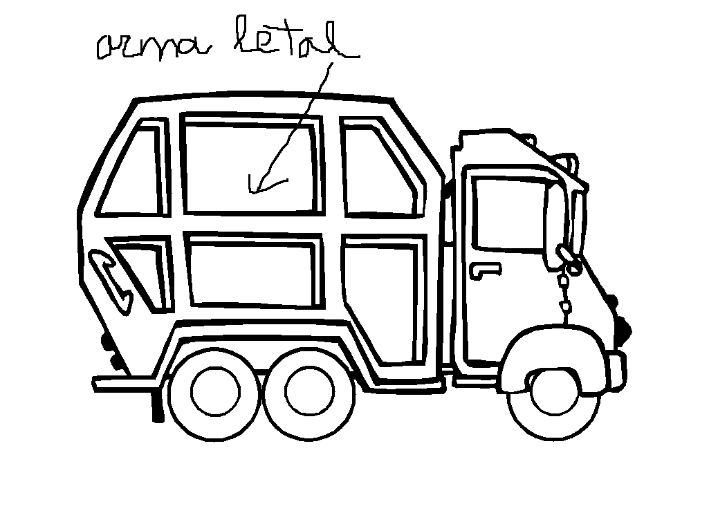garbage trucks coloring pages - photo #21