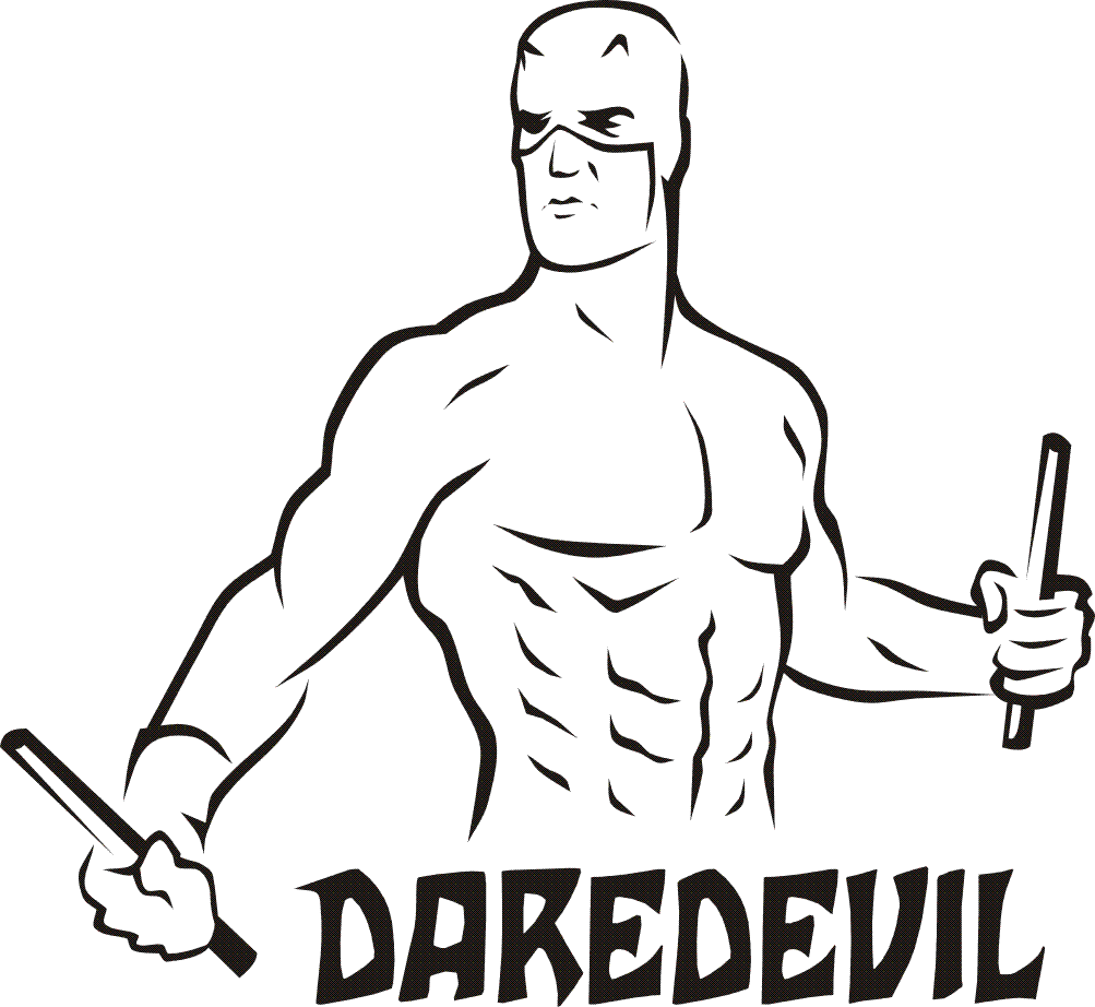 dare devil coloring pages - photo #27