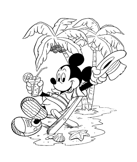 vacation coloring pages - photo #14